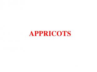 APPRICOTS