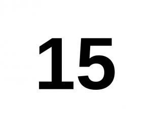 15 15.