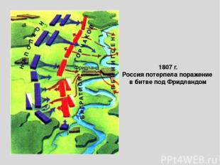 1807 г. Россия потерпела поражение в битве под Фридландом