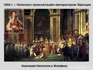 Коронация Наполеона и Жозефины 1804 г. – Наполеон провозглашён императором Франц