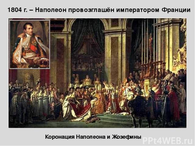 Коронация Наполеона и Жозефины 1804 г. – Наполеон провозглашён императором Франции