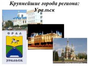 Крупнейшие города региона: Уральск