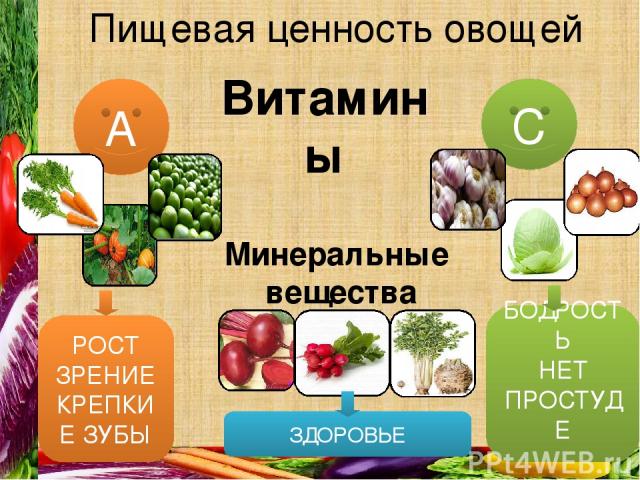 Презентация пищевая ценность продуктов