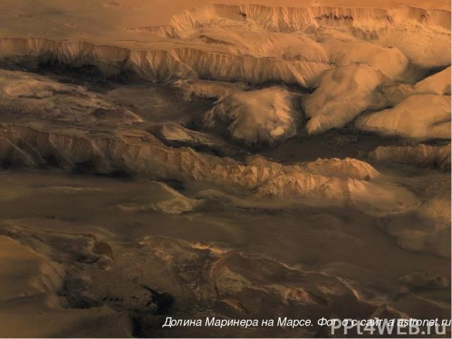 Долина Маринера на Марсе. Фото с сайта astronet.ru