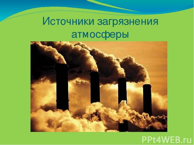 Источники загрязнения атмосферы