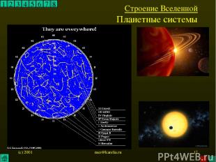 (c) 2001 mez@karelia.ru * 1 2 3 4 5 6 7 8 Строение Вселенной Планетные системы m