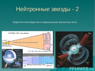 Нейтронные звезды - 2 Сверхплотное вещество и сверхсильные магнитные поля
