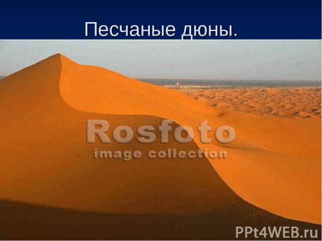 Песчаные дюны.