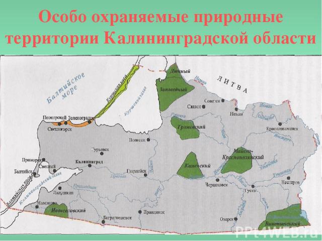 Особо охраняемые природные территории Калининградской области