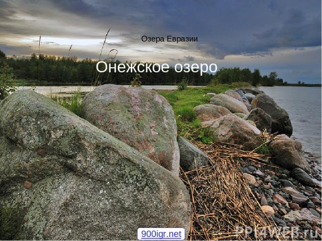Озера Евразии Онежское озеро 900igr.net