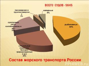 Состав морского транспорта России