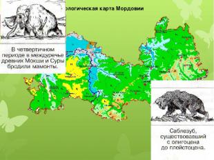 Геологическая карта Мордовии