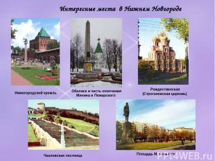 Интересные места в Нижнем Новгороде Нижегородский кремль Обелиск в честь ополчен