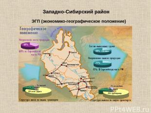 Западно-Сибирский район ЭГП (экономико-географическое положение)