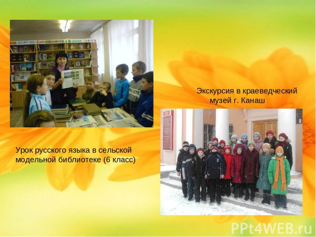 Урок русского языка в сельской модельной библиотеке (6 класс) Экскурсия в краеведческий музей г. Канаш