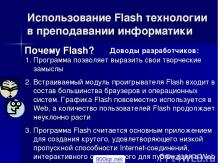 Flash на информатике