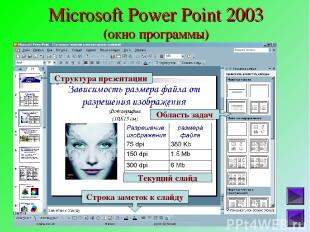Microsoft Power Point 2003 (окно программы)