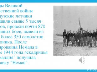 За годы Великой Отечественной войны французские летчики совершили свыше 5 тысяч