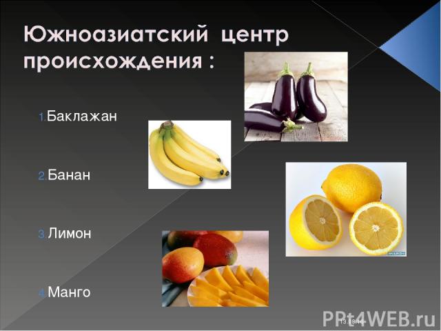 * Баклажан Банан Лимон Манго Костюк Алёна 11-Б класс