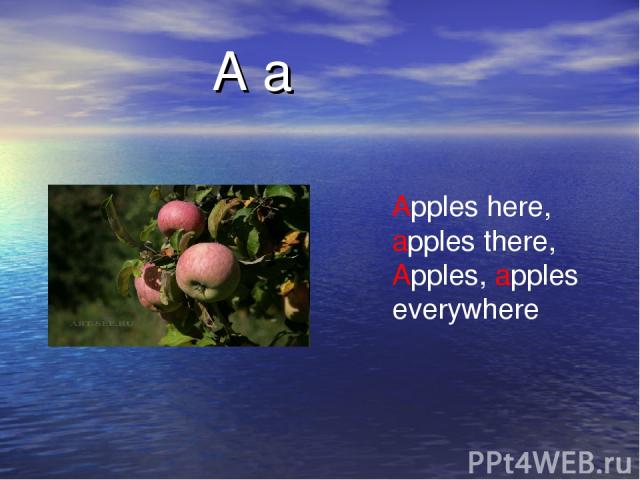 A a Apples here, apples there, Apples, apples everywhere