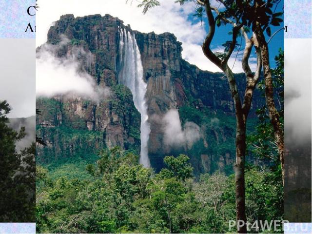 САМЫЙ ВЫСОКИЙ В МИРЕ ВОДОПАД: Анхель (водопад Ангелов), Венесуэла, 979 м (3 212 футов)