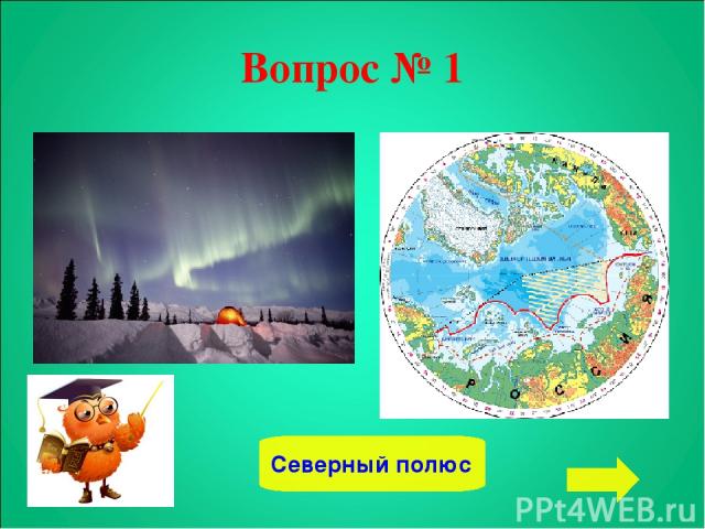 Вопрос № 1 Северный полюс