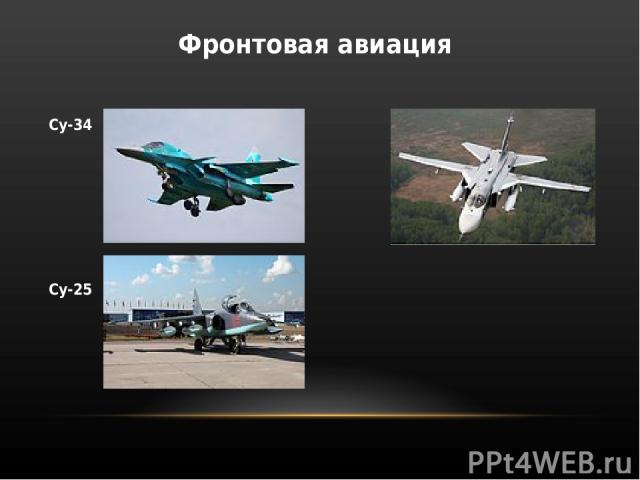 Фронтовая авиация Су-34 Су-24 Су-25