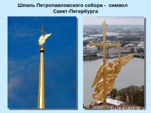 Шпиль Петропавловского собора - символ Санкт-Петербурга