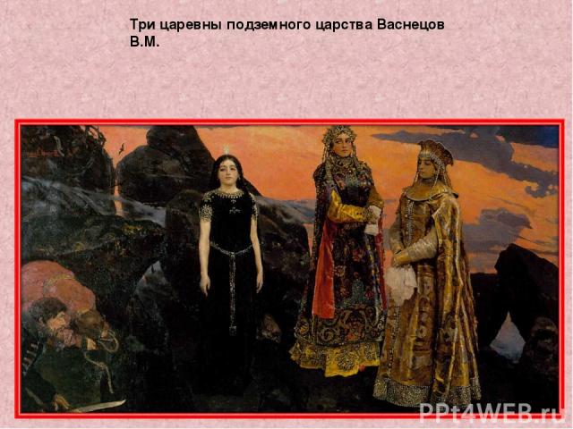 Три царевны подземного царства Васнецов В.М.