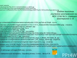 Ссылки на интернет-ресурсы http://elitefon.ru/download.php?file=201211/1440x900/