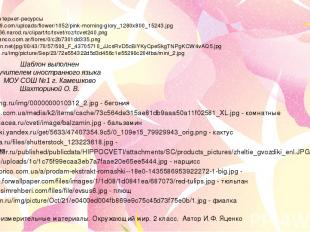 Ссылки на интернет-ресурсы http://imgs.mi9.com/uploads/flower/1052/pink-morning-