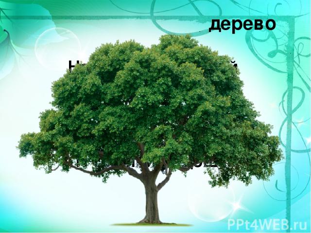 дерево Нам в дождь и зной Поможет друг, Зеленый и хороший – Протянет нам десятки рук И тысячи ладошек.