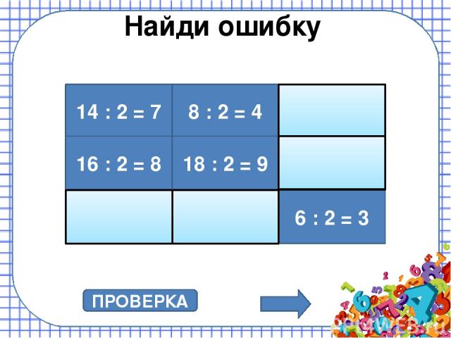 Умножение на 3 3 ∙ 3 = 9 3 ∙ 8 = 24 3 ∙ 7 = 21 3 ∙ 5 = 15 3 ∙ 2 = 6 3 ∙ 6 = 18 3 ∙ 4 = 12 3 ∙ 9 = 27 3 ∙ 10 = 30 3 ∙ 1 = 3 ПРОВЕРКА