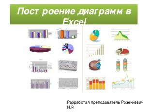 Построение диаграмм в Excel Разработал преподаватель Розенкевич Н.Р.