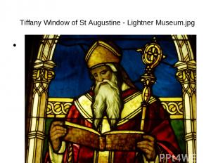 Tiffany Window of St Augustine - Lightner Museum.jpg б