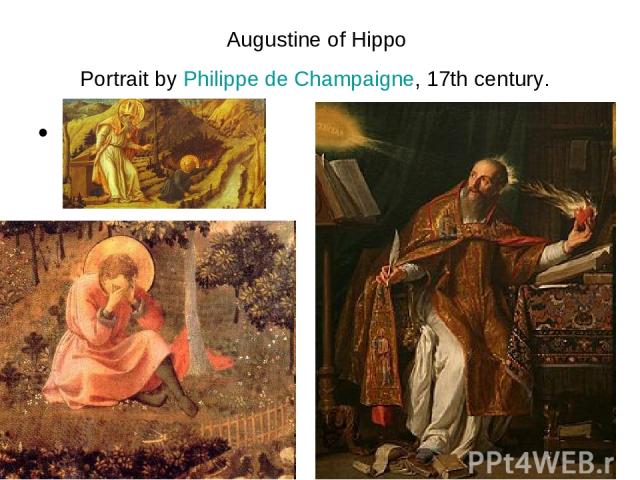 Augustine of Hippo Portrait by Philippe de Champaigne, 17th century. т