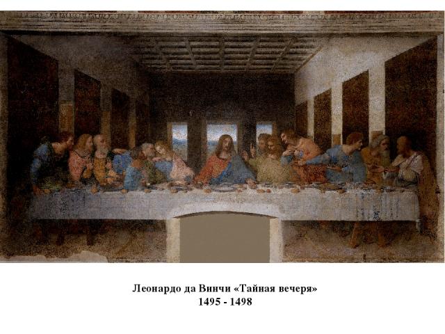 Леонардо да Винчи «Тайная вечеря» 1495 - 1498