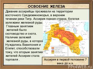 Древние ассирийцы проживали на территории восточного Средиземноморья, в верхнем