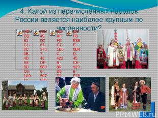 8. Какое из перечисленных вероисповеданий не распространено в России?