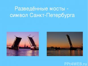 Разведённые мосты - символ Санкт-Петербурга