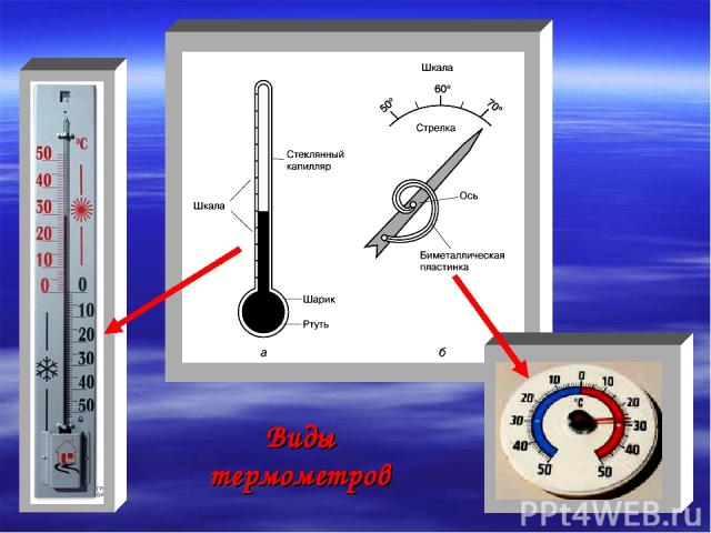 Виды термометров