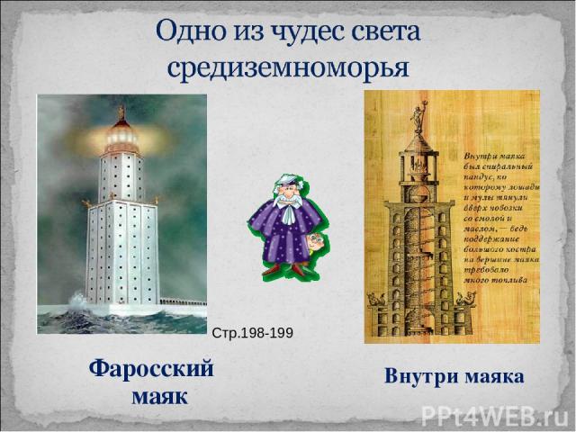 Фаросский маяк Внутри маяка Стр.198-199