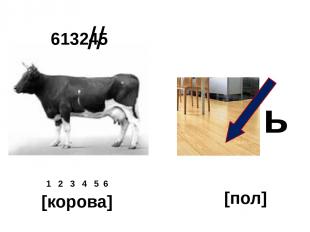 613245 // ь 1 2 3 4 5 6 [корова] [пол]