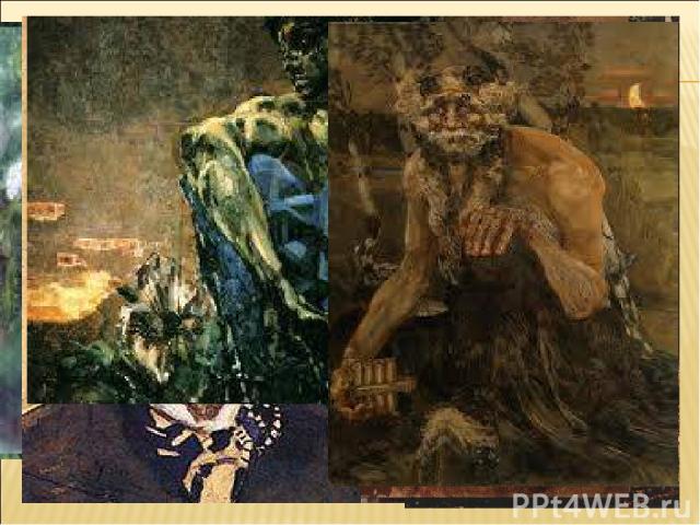 в импрессионистских полотнах В.А.Серова и К.А.Коровина в символистских картинах М.А.Врубеля