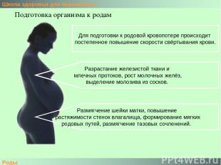 Школа здоровья для беременных Роды Подготовка организма к родам Размягчение шейк