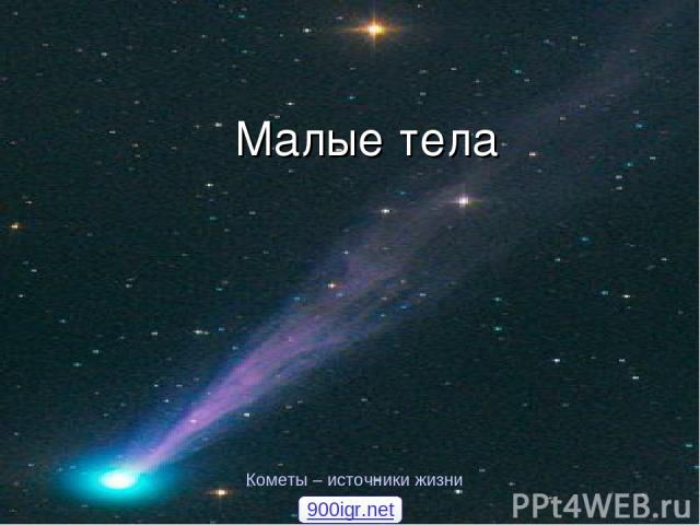 Малые тела Кометы – источники жизни 900igr.net