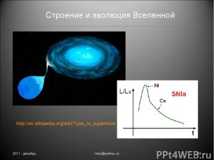 Строение и эволюция Вселенной 2011, декабрь * mez@petrsu.ru http://en.wikipedia.