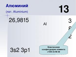 Al – типичный металл Схема образования вещества Al 0- 3ē Al+3 Тип химической свя