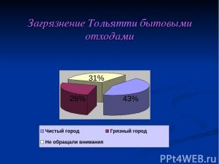 Загрязнение Тольятти бытовыми отходами