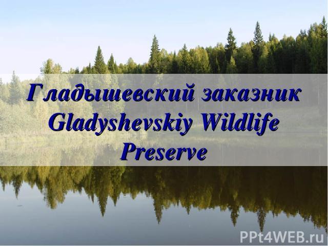 Гладышевский заказник Gladyshevskiy Wildlife Preserve